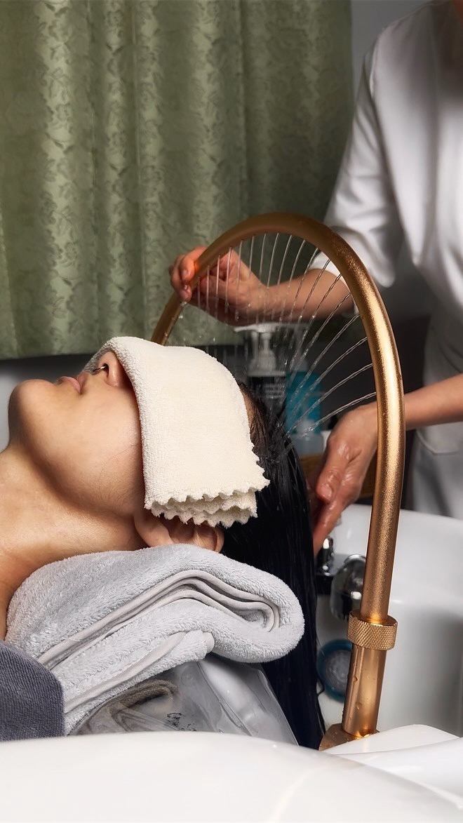 Head spa halo water treatment